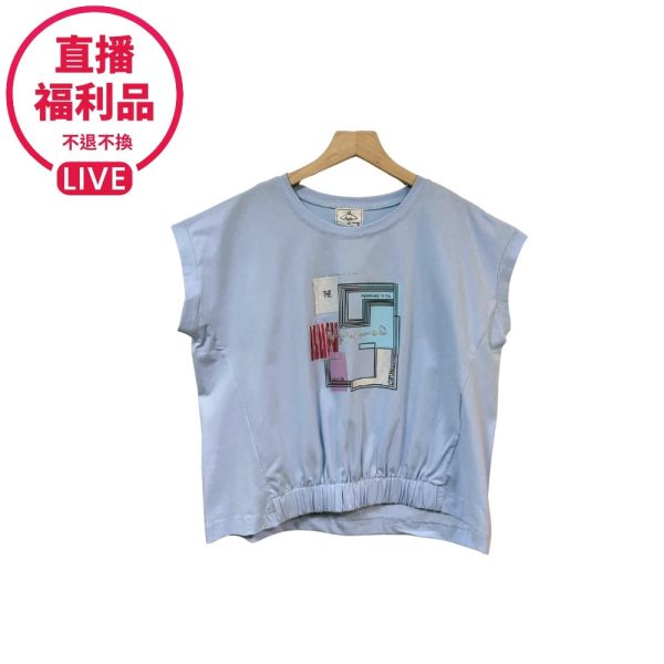 現貨7795｜普普風印花寬版連袖T-DF5127A6-福利品不退不換 