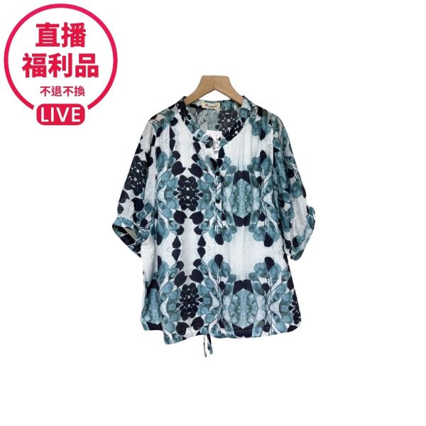 現貨7604｜渲染印花薄款上衣-DF7353A6-福利品不退不換 