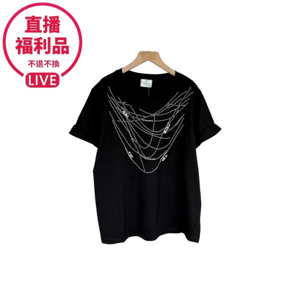 現貨7415｜交織珠珠造型T恤-DF5021A6-福利品不退不換 