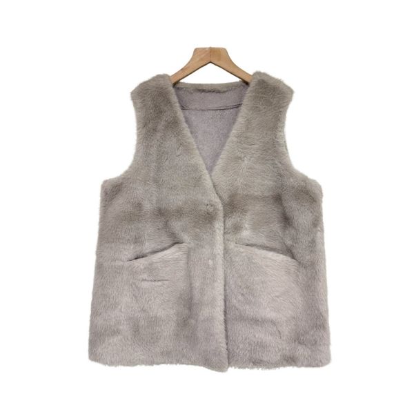 現貨9557｜仿兔毛開扣馬甲 MIA99305F2 