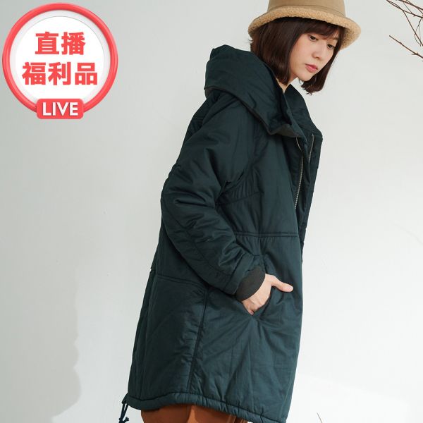 現貨 3326｜厚款內絨螺紋領保暖連帽外套-2色 