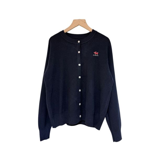 現貨8295｜自訂款砂糖點點刺繡縲縈針織開衫 035 