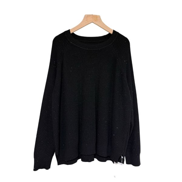 現貨8321｜亮片螺紋縲縈針織衫 038 