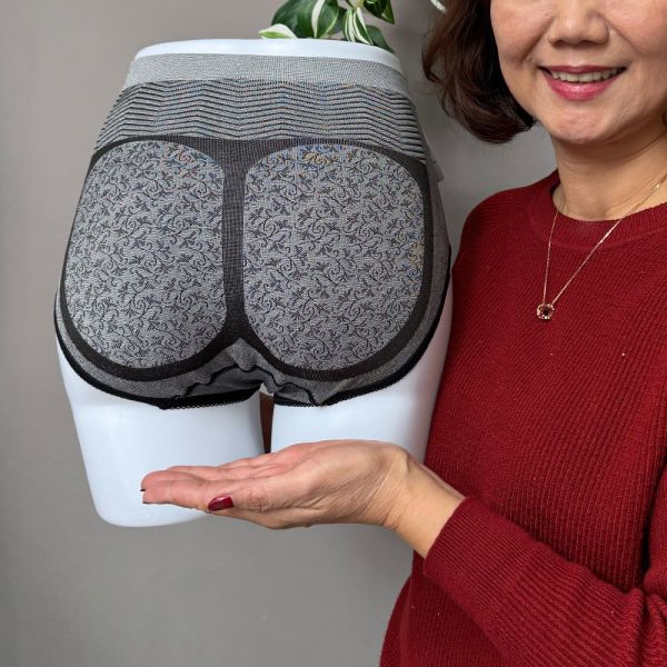 董娘自訂｜銀纖維竹炭紗親膚高腰內褲 黑/灰 