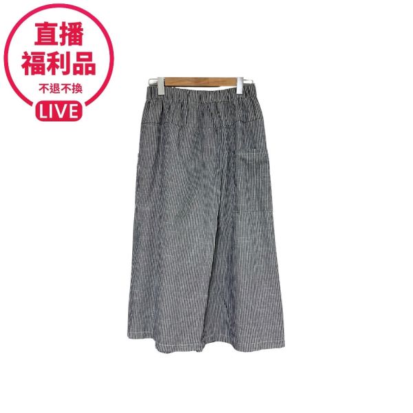 現貨7511｜鬆緊腰斜襠片寬褲-DF9232A6-福利品不退不換 