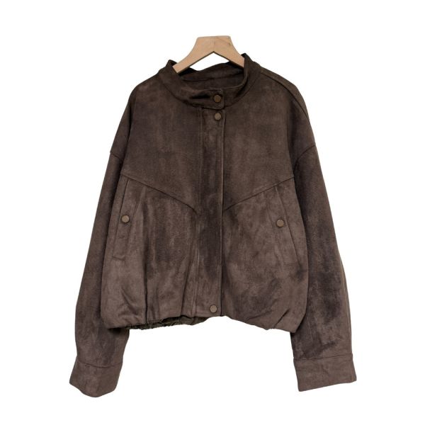 預購9501｜仿麂皮絨帥氣拉鍊夾克 MIA80198G5 