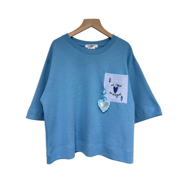 9840｜吸睛度 100%・可拆式愛心鏡刺繡休閒純棉T-RP1008H5 