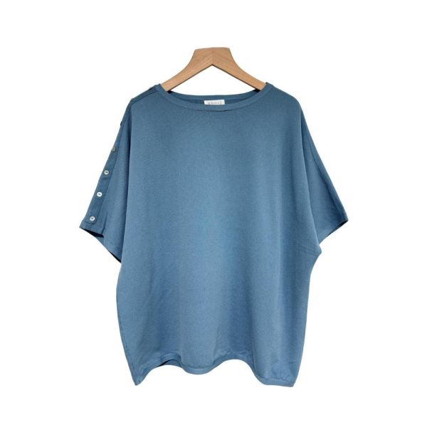 8373｜初夏從容・單側排釦高級垂墜感上衣-053 