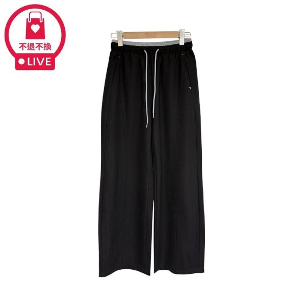 9944｜休閒不隨便・縲縈撞色抽繩修身長褲-MIA2613D5-福利品不退不換 