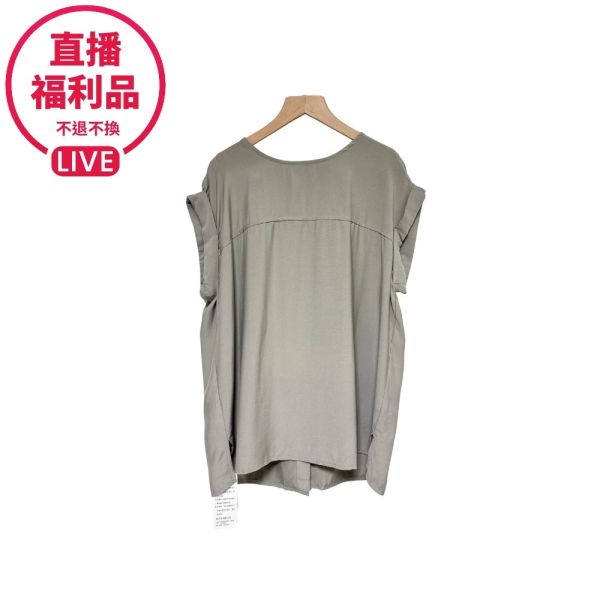 現貨7722｜自在開扣反摺袖上衣-LA0285B2-福利品不退不換 