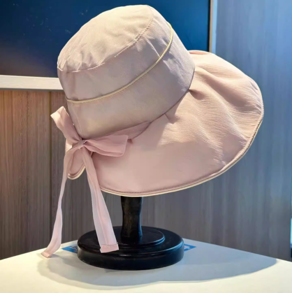 9956｜浪漫蝴蝶結大帽簷防曬遮陽帽-A2 