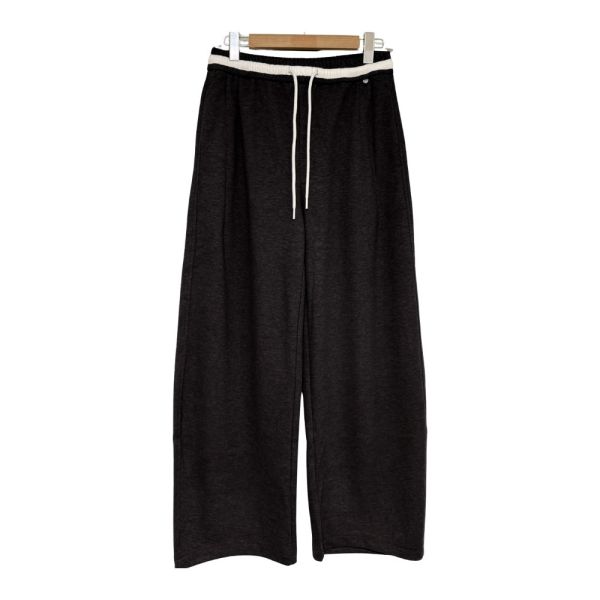 現貨7964｜撞色腰頭綁帶厚磅闊腿褲-MIA8823D1 