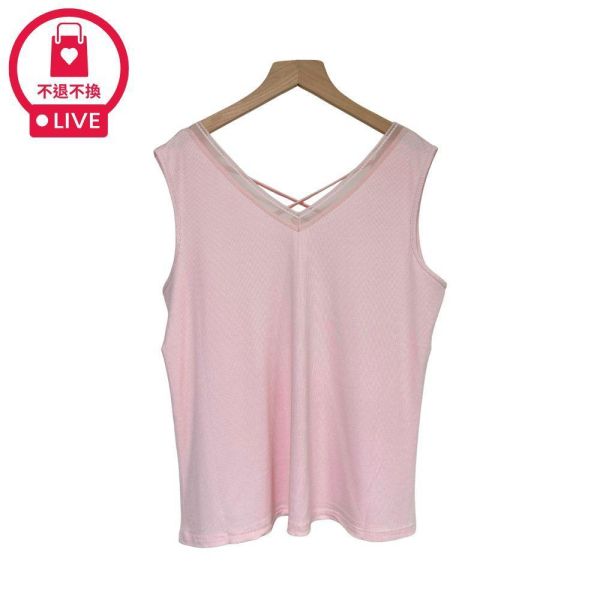 9802｜背影殺手！美背交叉微透膚背心-BYB71A2-福利品不退不換 