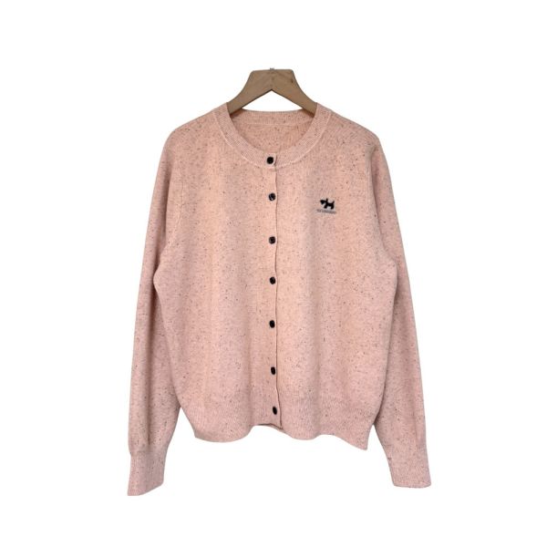 現貨8295｜自訂款砂糖點點刺繡縲縈針織開衫 035 