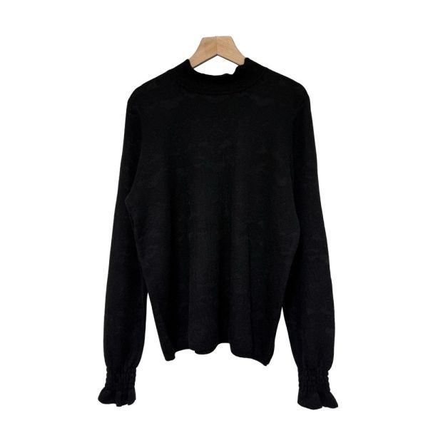 現貨9590｜木耳邊針織緹花打底衫-MIA7272C3 