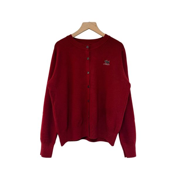 現貨8295｜自訂款砂糖點點刺繡縲縈針織開衫 035 