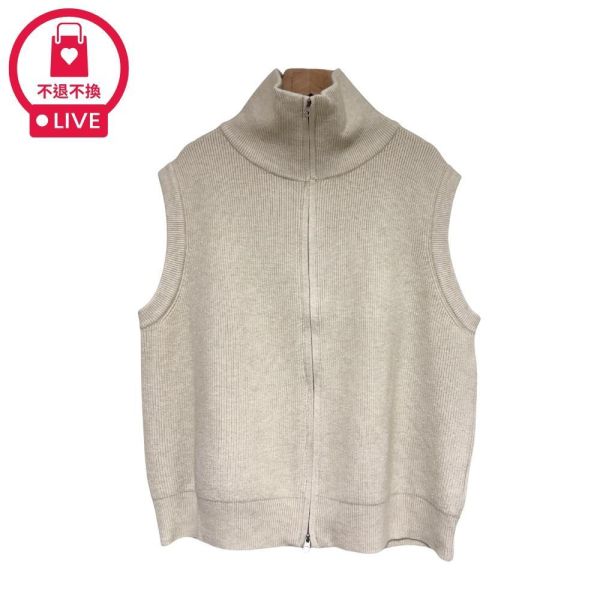 9743｜一衣兩穿！可鹽可甜！立領/翻領拉鍊背心-MIA25880D0 