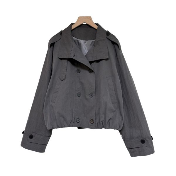 現貨7967｜短款翻領雙排釦夾克-MIA88788E9 