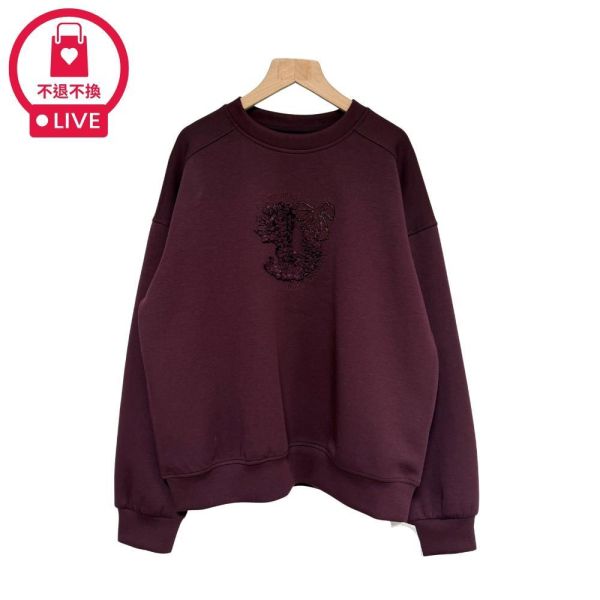 9740｜亮鑽蝴蝶結立體綴飾衛衣-LAC300380B7-福利品不退不換 