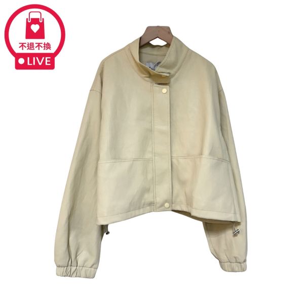 現貨7956｜蛋白皮個性短夾克-MIA632F5-福利品不退不換 