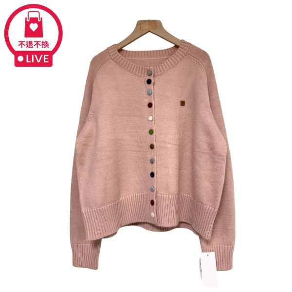 現貨9637｜圓領糖果扣羅紋針織外套-DF1515B3-福利品不退不換 