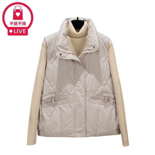 #直播出清｜羽絨棉短版馬甲-福利品不退不換 