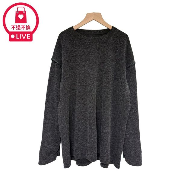 現貨9675｜落肩造型羅紋寬版上衣-LAC300329C5-福利品不退不換 