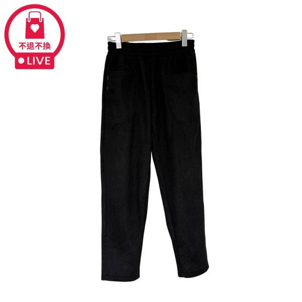 現貨97166｜燈芯絨內抓絨休閒長褲-DF9269B3-福利品不退不換 