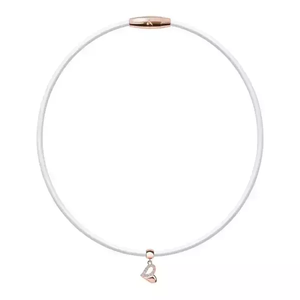 Mega Power Shining 鈦鍺項鍊 (白鋼/玫金)+閃耀心鍺手鍊(玫瑰金/星耀白) 