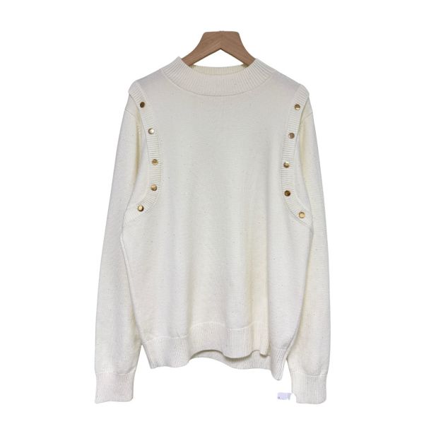 現貨8320｜亮片金釦造型縲縈針織衫 042 