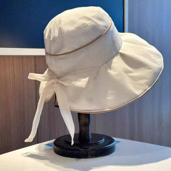 9956｜浪漫蝴蝶結大帽簷防曬遮陽帽-A2 