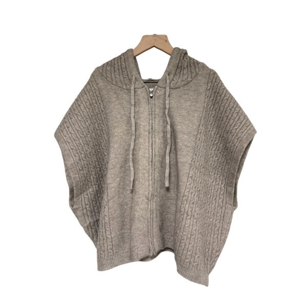 現貨8296｜自訂款針織飛鼠袖連帽罩衫 042 