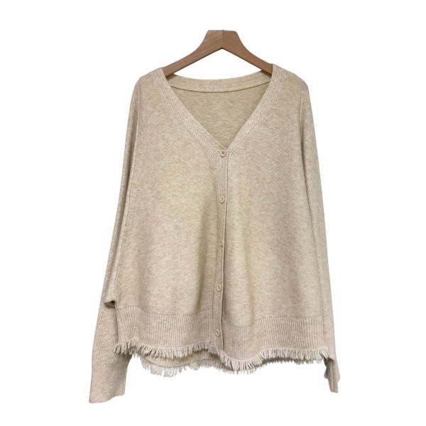 現貨9625｜流蘇造型蝙蝠袖針織開衫-MIA9893C8 