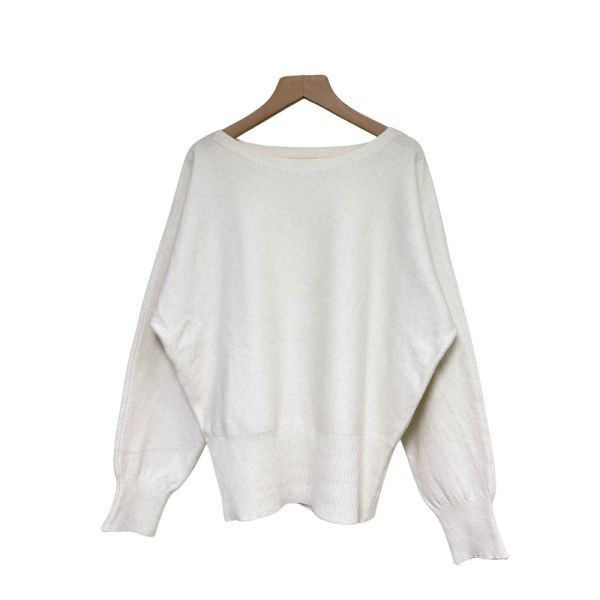 【兩件優惠】83233｜船領連袖縮口莫代爾針織衫 037 