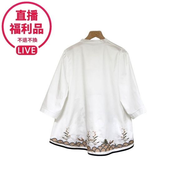 現貨7516｜重工刺繡雙面寬版襯衫-YM8896C0-福利品不退不換 