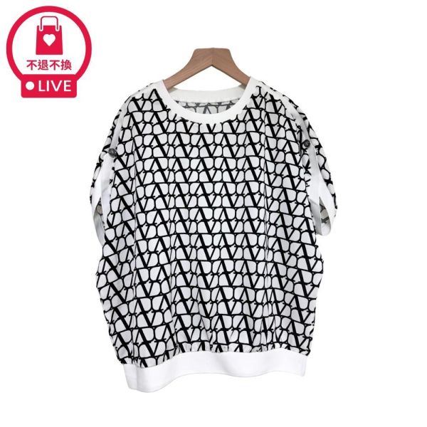 9785｜復古摩登・交織V紋微寬鬆上衣-SH11995A6-福利品不退不換 