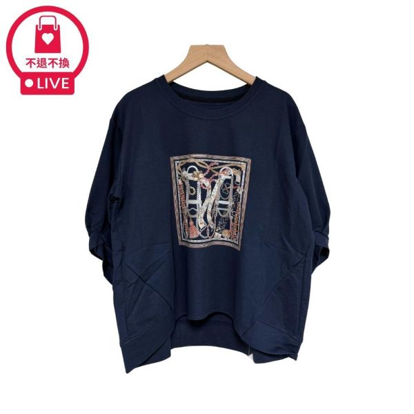 9977｜精品感．馬術鎖鏈絲巾圖騰T-LAD300136B6-福利品不退不換 