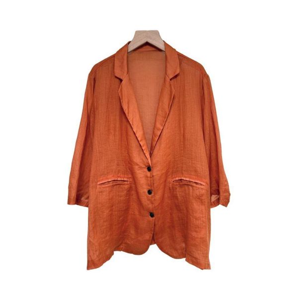 9947｜會呼吸的天然布料・極輕量苧麻西裝衫-MIA33115E8 