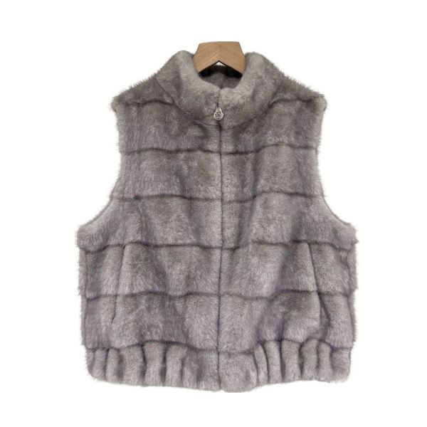 現貨9700｜人造皮草奢華拉鍊馬甲-RP2212K8 