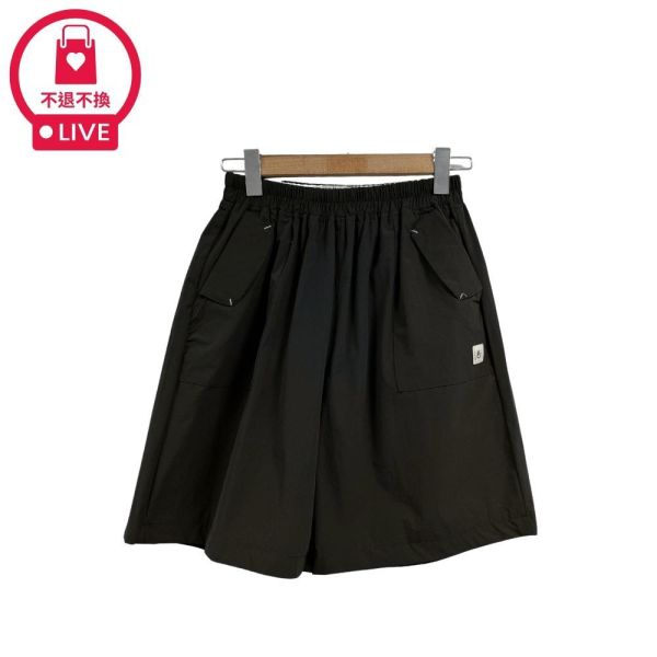 0170【自由廓形】高腰弧形袋蓋工裝貼袋五分短褲-KY60407A6-福利品不退不換 