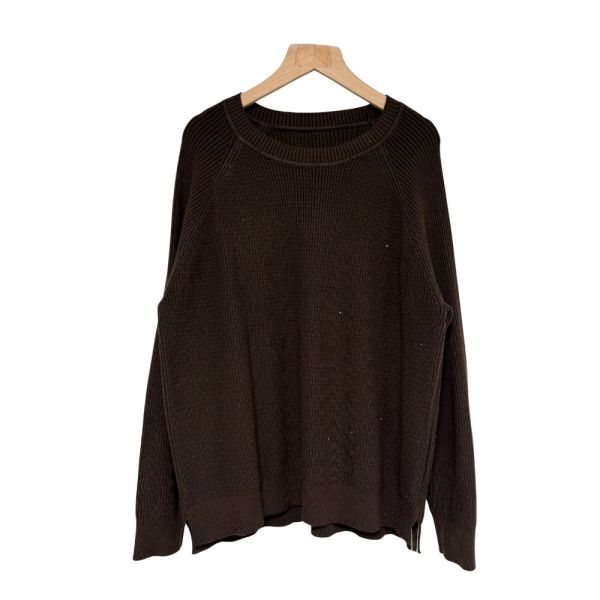 現貨8321｜亮片螺紋縲縈針織衫 038 