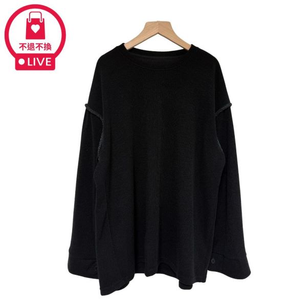 現貨9675｜落肩造型羅紋寬版上衣-LAC300329C5-福利品不退不換 