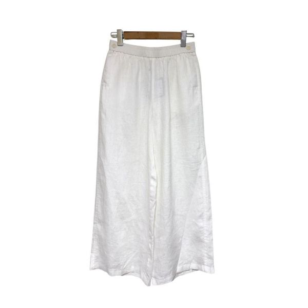 9946｜高級感慵懶・純亞麻全鬆緊剪裁寬褲-MIA33220F3 