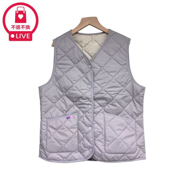 現貨9688｜輕量夾棉開扣馬甲-EM9102A7-福利品不退不換 