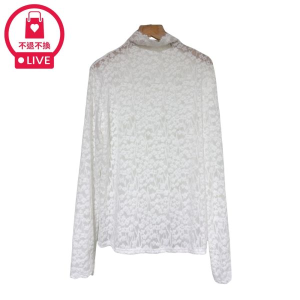 現貨9629｜滿版蕾絲針織高領內搭衣-RR8130A4-福利品不退不換 