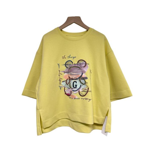 9815｜韓系街頭感・刺繡線條感暈染小熊棉衫-RP1019G5 