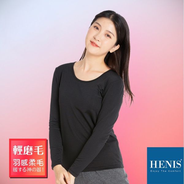 82101 H-TECH磨毛機能保暖衣女-經典圓領-福利品不退不換 