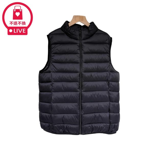 現貨9707｜輕羽絨棉拉鍊馬甲背心-DFX681A6-福利品不退不換 