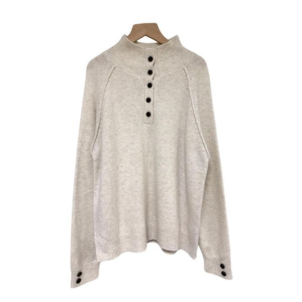 現貨9643｜高領開扣套頭質感羊毛衫-MIA7850D8 