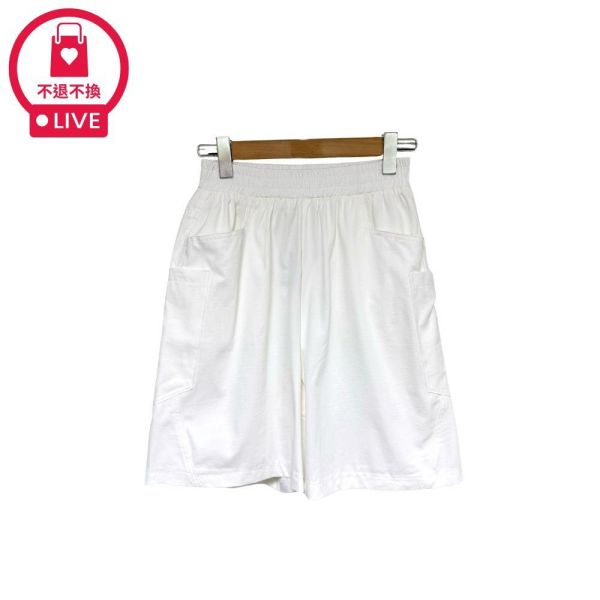 0158【城市漫步】經典3D立體幾何斜切口袋工裝五分褲-DF928326A6-福利品不退不換 